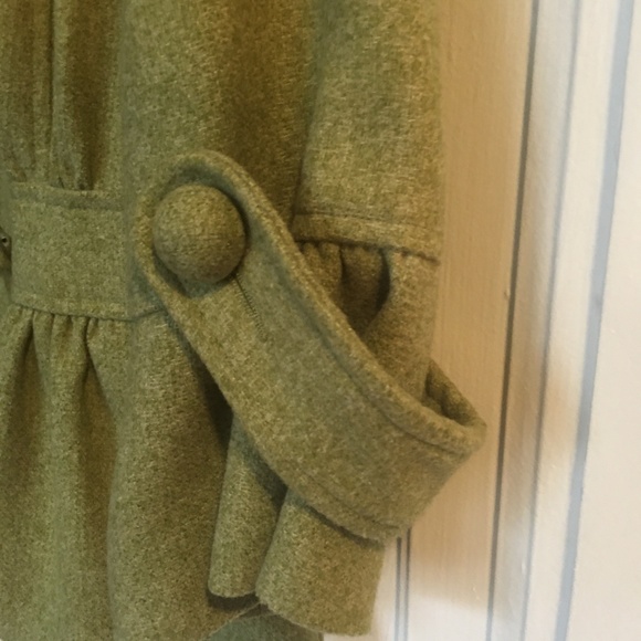 Anthropologie Tabitha Lime Green 3/4 Sleeve Blazer - Picture 6 of 7